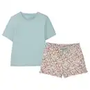 Bild 1 von UP2FASHION WOMEN Damen Pyjama Kurz Frühjahr, Blau, S 36/38