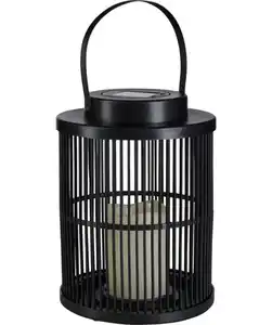 Solarleuchte mit Streben, schwarz