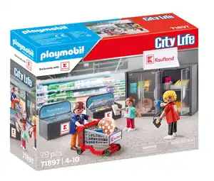 PLAYMOBIL CITY LIFE Kaufland-Kühlabteilung 71897, 79-teilig