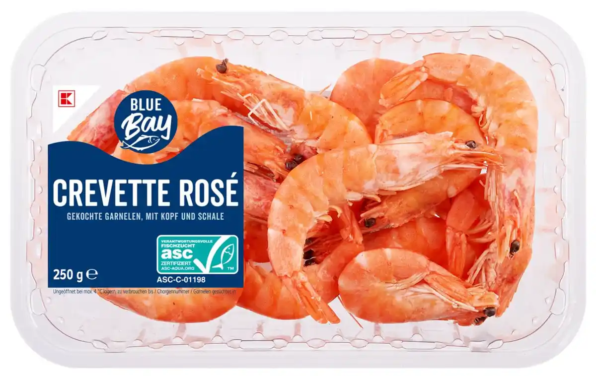Bild 1 von K-BLUE BAY Crevettes Roses, 250-g-Packg.