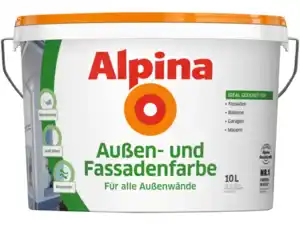ALPINA Außen- und Fassadenfarbe,  10 l