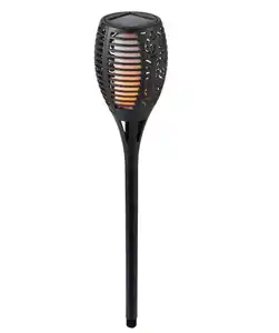 Solarleuchte mit Flammeneffekt, schwarz