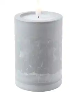 LED-Kerze Betonoptik, grau