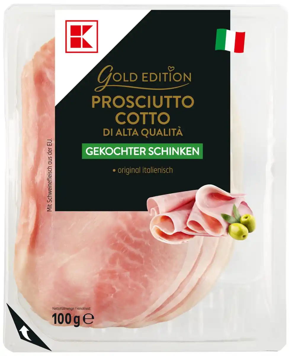 Bild 1 von K-GOLD EDITION Prosciutto Cotto, 100-g-Packg.