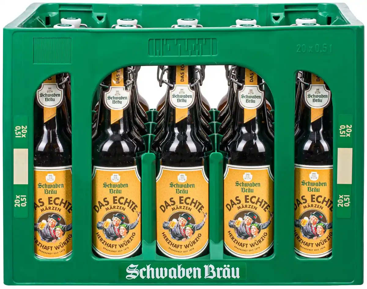 Bild 1 von SCHWABEN BRÄU Das Echte, Ka. 20 x 0,5-l-Fl.