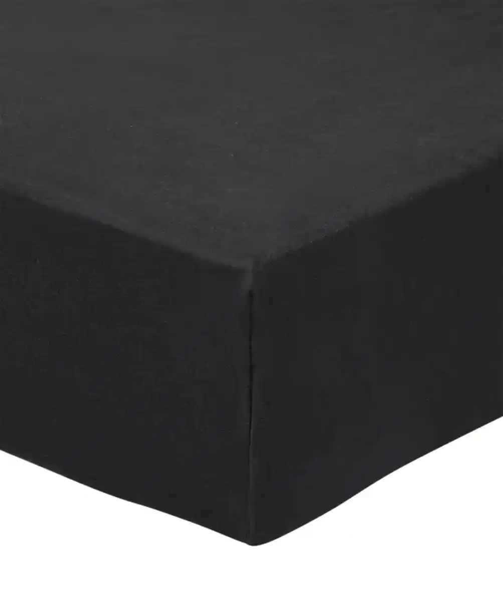 Bild 1 von Baumwoll-Spannbettlaken, schwarz
