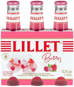 LILLET Aperitif-Drink, 3 x 0,2-l-Fl.