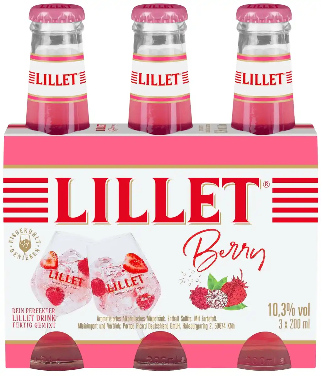 Bild 1 von LILLET Aperitif-Drink, 3 x 0,2-l-Fl.