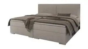 Boxspringbett 240 x 200 cm taupe Stoffbezug - STAR