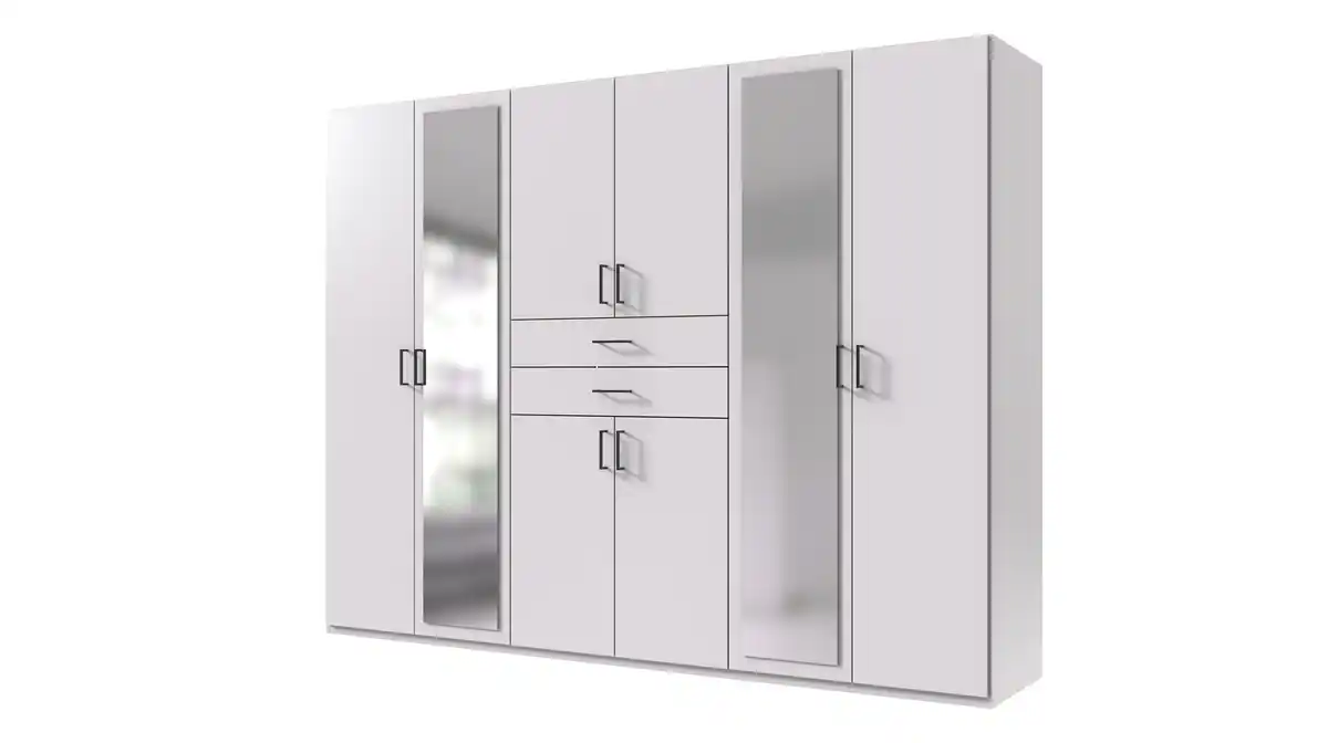 Bild 1 von Kleiderschrank mit Spiegel - weiß - 270 cm - 8-türig - DILLINGEN