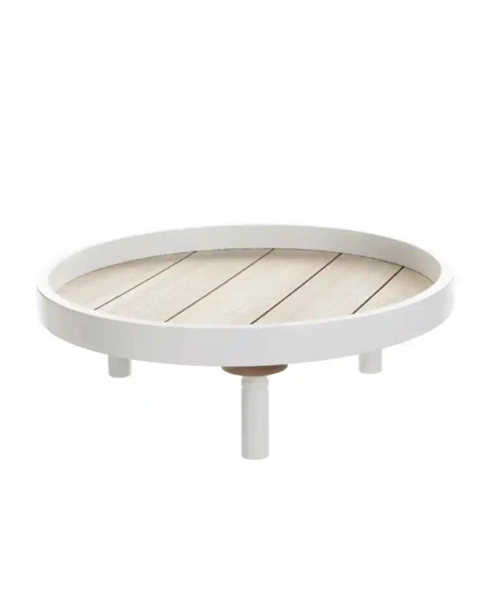 Bild 1 von Dekotablett mit Standfüßen, weiß