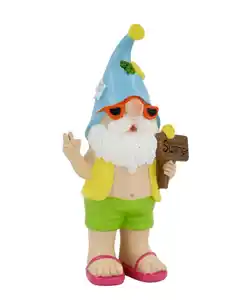 Deko-Gnom Badespaß, hellblau