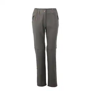 CRANE Damen und Herren Outdoor-Zip-Off-Hose, Damen, Grau, S 36/38
