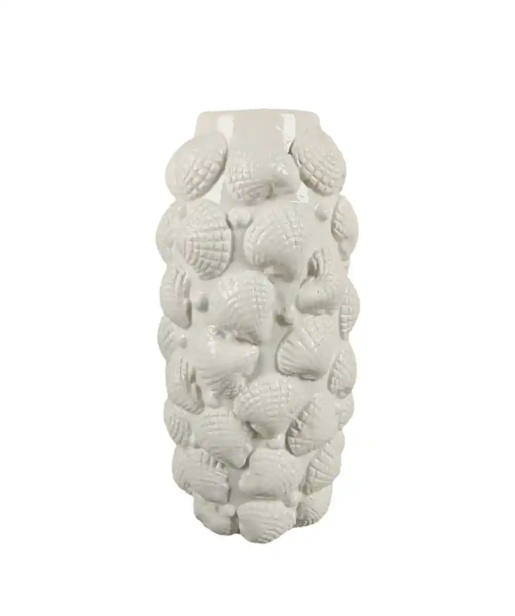 Bild 1 von Keramikvase Muscheln, weiß