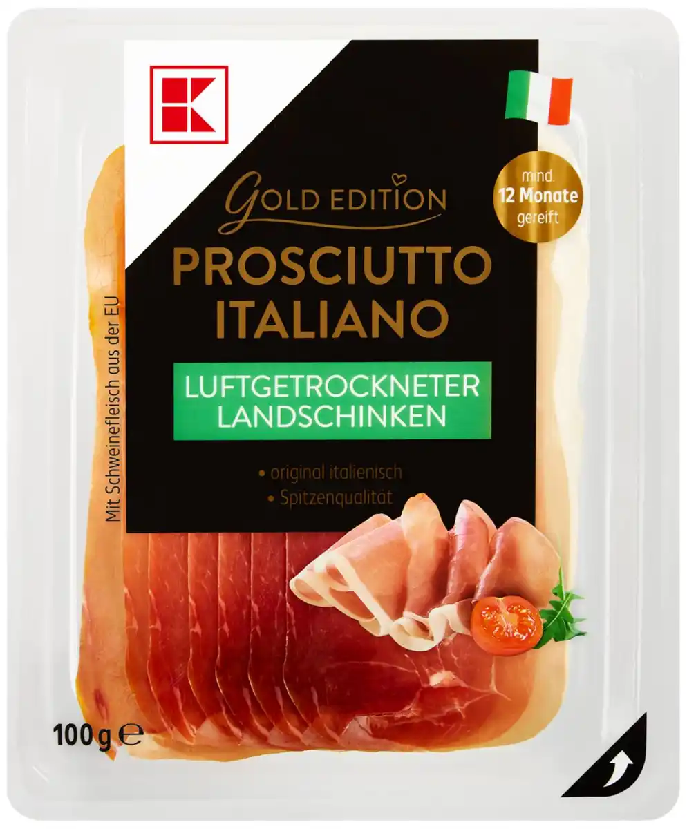 Bild 1 von K-GOLD EDITION Prosciutto italiano, 100-g-Packg.