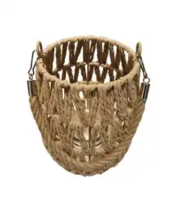 Geflochtene Bast-Laterne, naturfarben