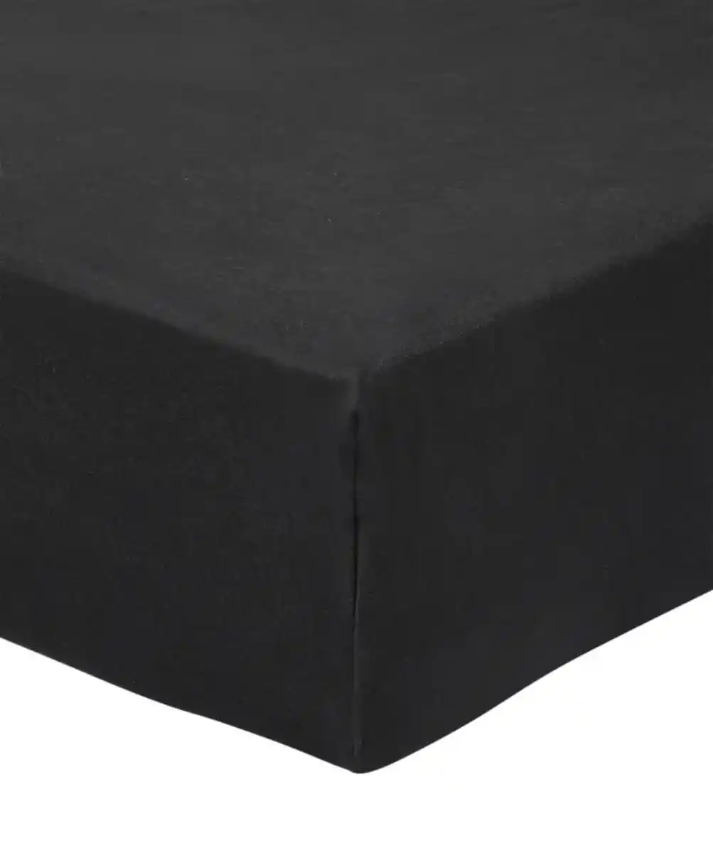 Bild 1 von Baumwoll-Spannbettlaken, schwarz