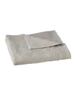 Duschtuch mt Streifenbordüren, silber