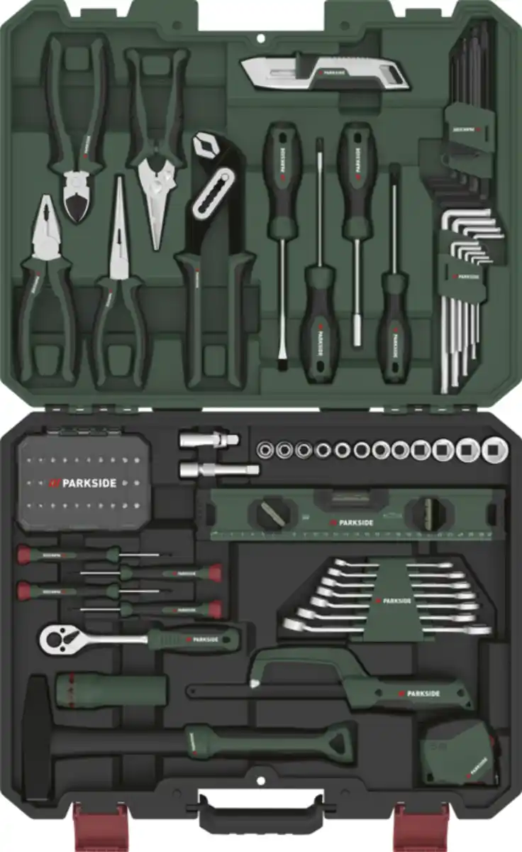 Bild 1 von PARKSIDE® Werkzeugkoffer (90-teilig), 90-teilig