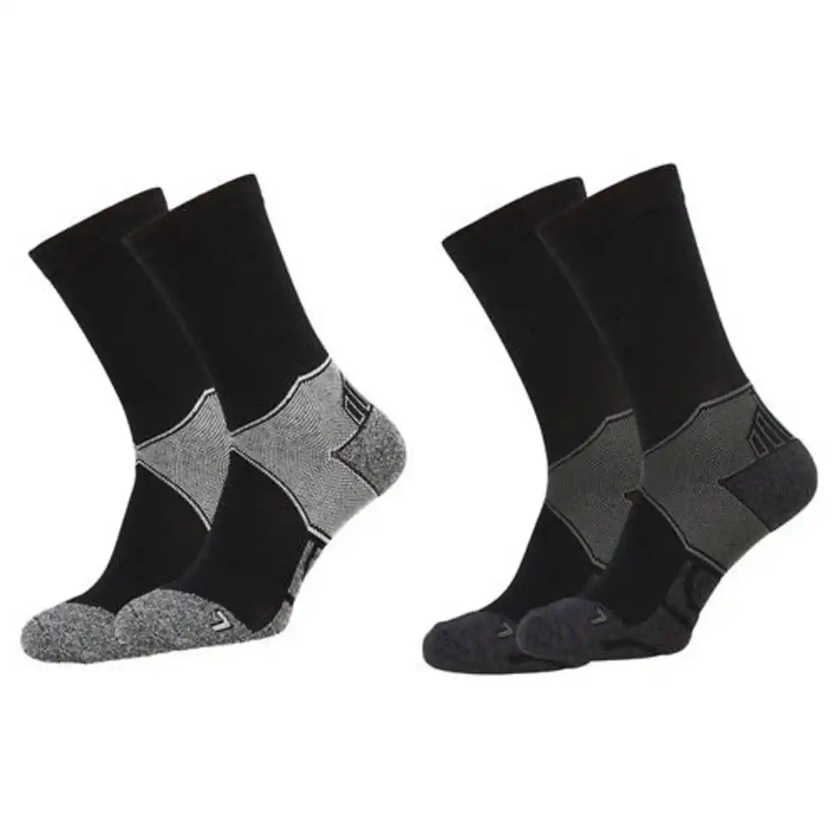 Bild 1 von CRANE Damen oder Herren Outdoor-Sportsocken 2er Pack, lang, Hellgrau, 35/38