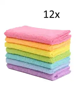 Mikrofasertücher in verschiedenen Farben, bunt