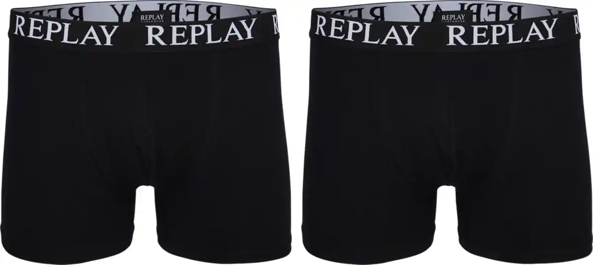 Bild 2 von REPLAY Herren-Boxershorts, 2-St.-Packg.