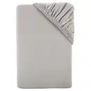 Bild 1 von NOVITESSE Super-Soft-Spannbettuch Doppelbett, Hellgrau