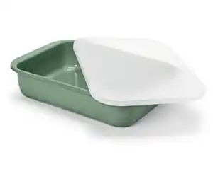 Emaille-Auflaufform mit Deckel