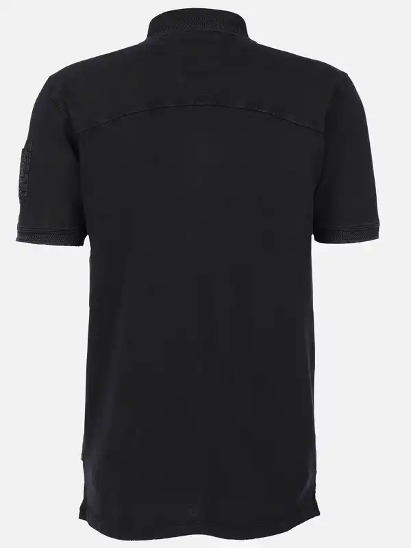 Bild 2 von Herren Poloshirt mit vielen Details Schwarz