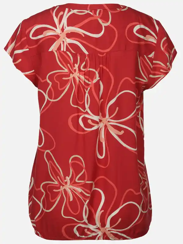 Bild 2 von Damen Schlupfbluse mit Alloverprint Rot