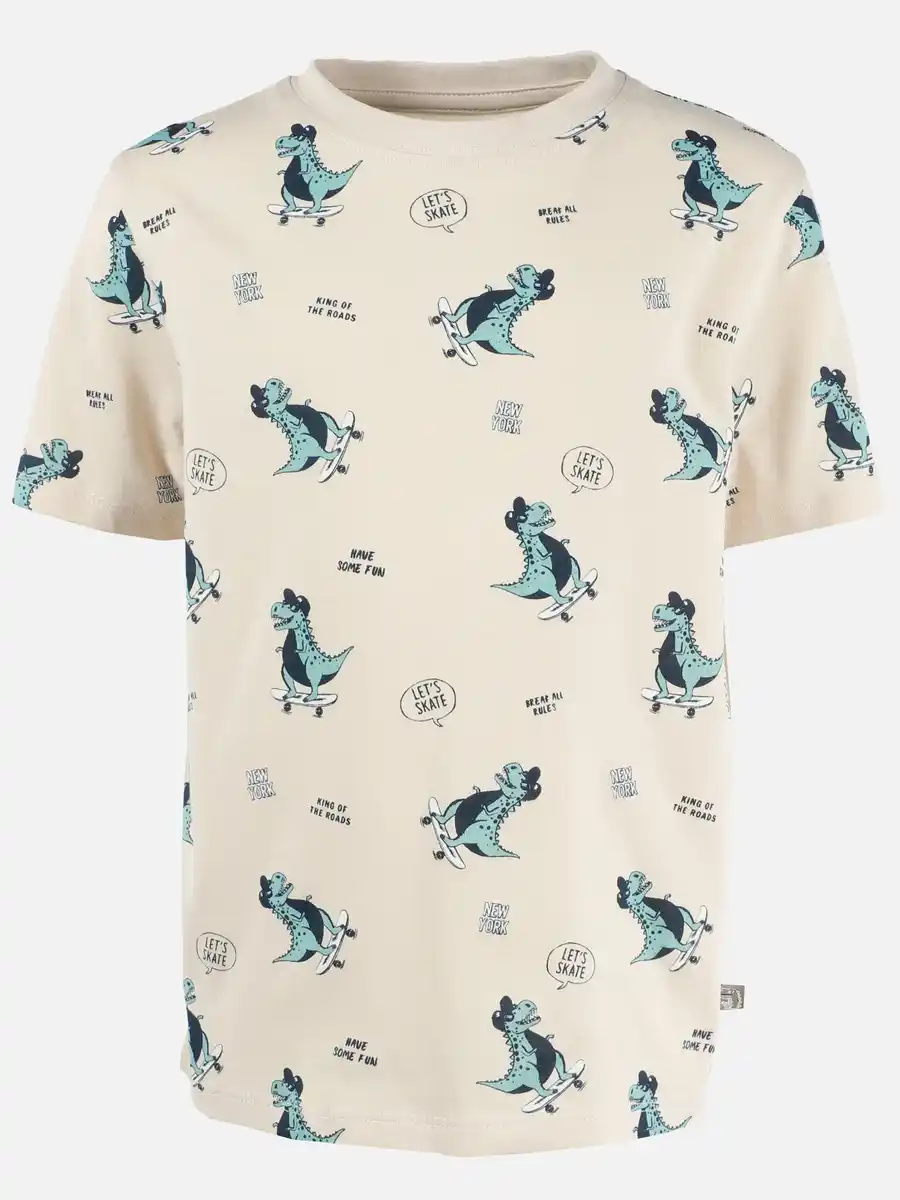 Bild 1 von Jungen Shirt mit Alloverprint Beige