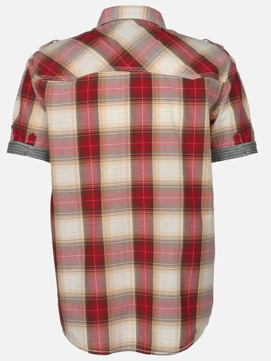 Bild 2 von Herren Freizeithemd mit kurzem Arm Rot