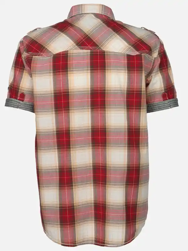 Bild 2 von Herren Freizeithemd mit kurzem Arm Rot