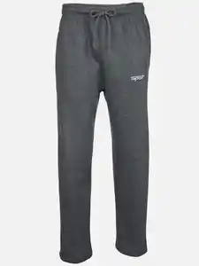Herren Jogginghose mit geradem Bein und Paspel Grau
