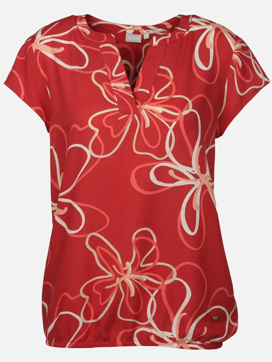 Bild 1 von Damen Schlupfbluse mit Alloverprint Rot