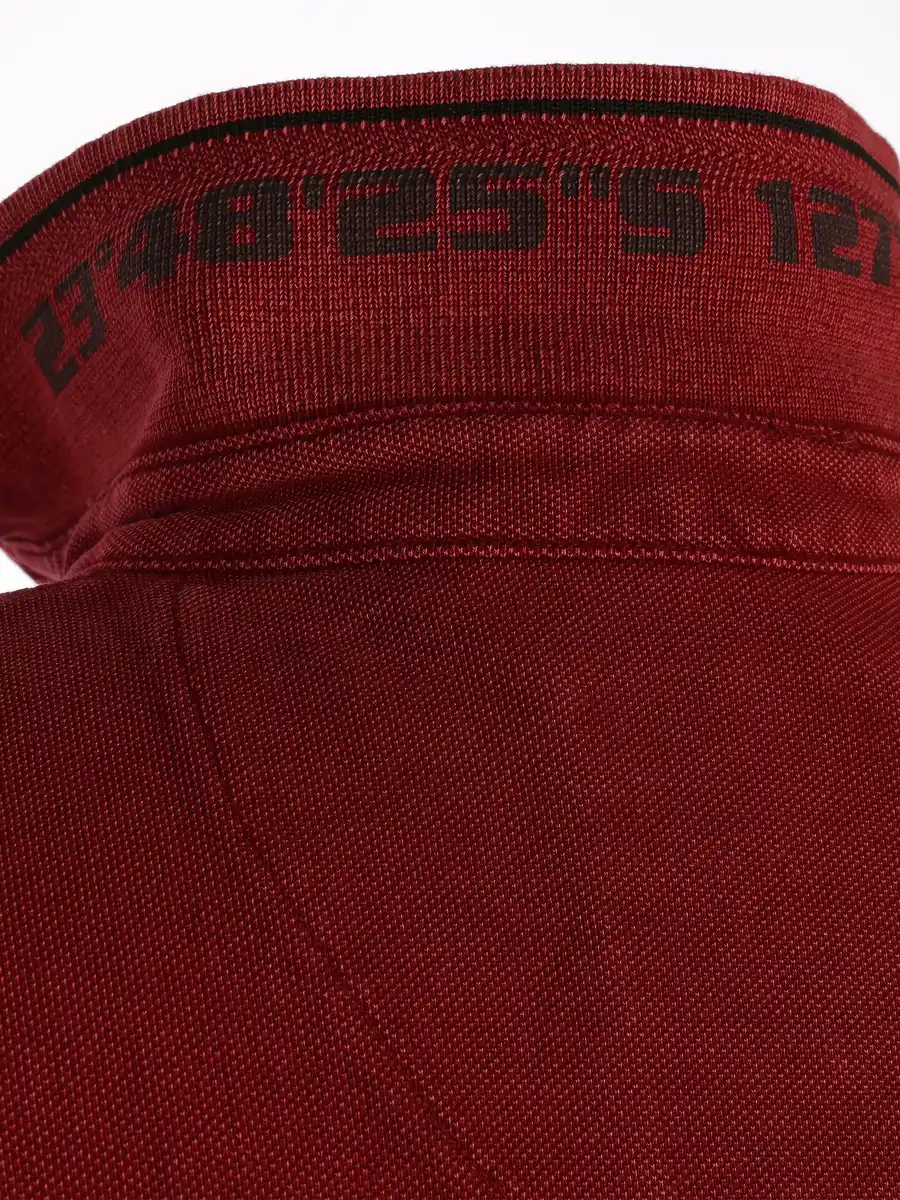 Bild 3 von Herren Poloshirt mit vielen Details Rot