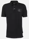 Bild 1 von Herren Poloshirt mit vielen Details Schwarz