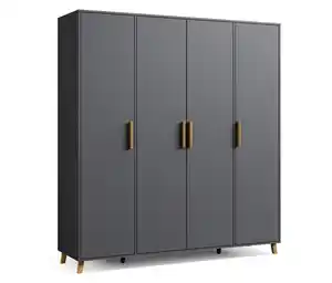 Rauch Drehtürenschrank »Shinjo«, 4-türig Premium-Ausstattung, graumetallic