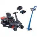 Bild 1 von Scheppach Benzin-Aufsitzrasenmäher MR200-61 LT und Akku-Rasentrimmer im Set