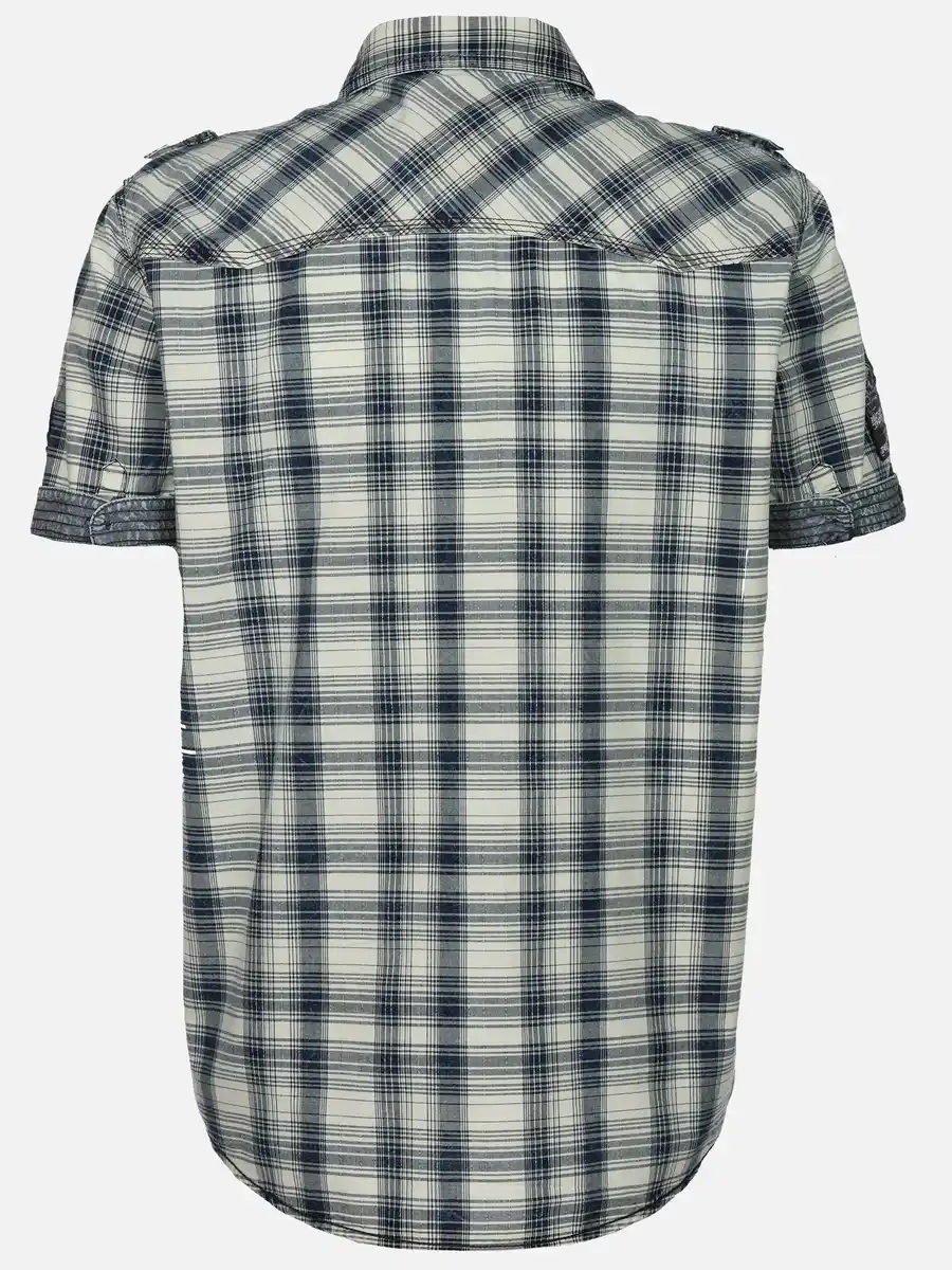 Bild 2 von Herren Freizeithemd mit kurzem Arm Blau