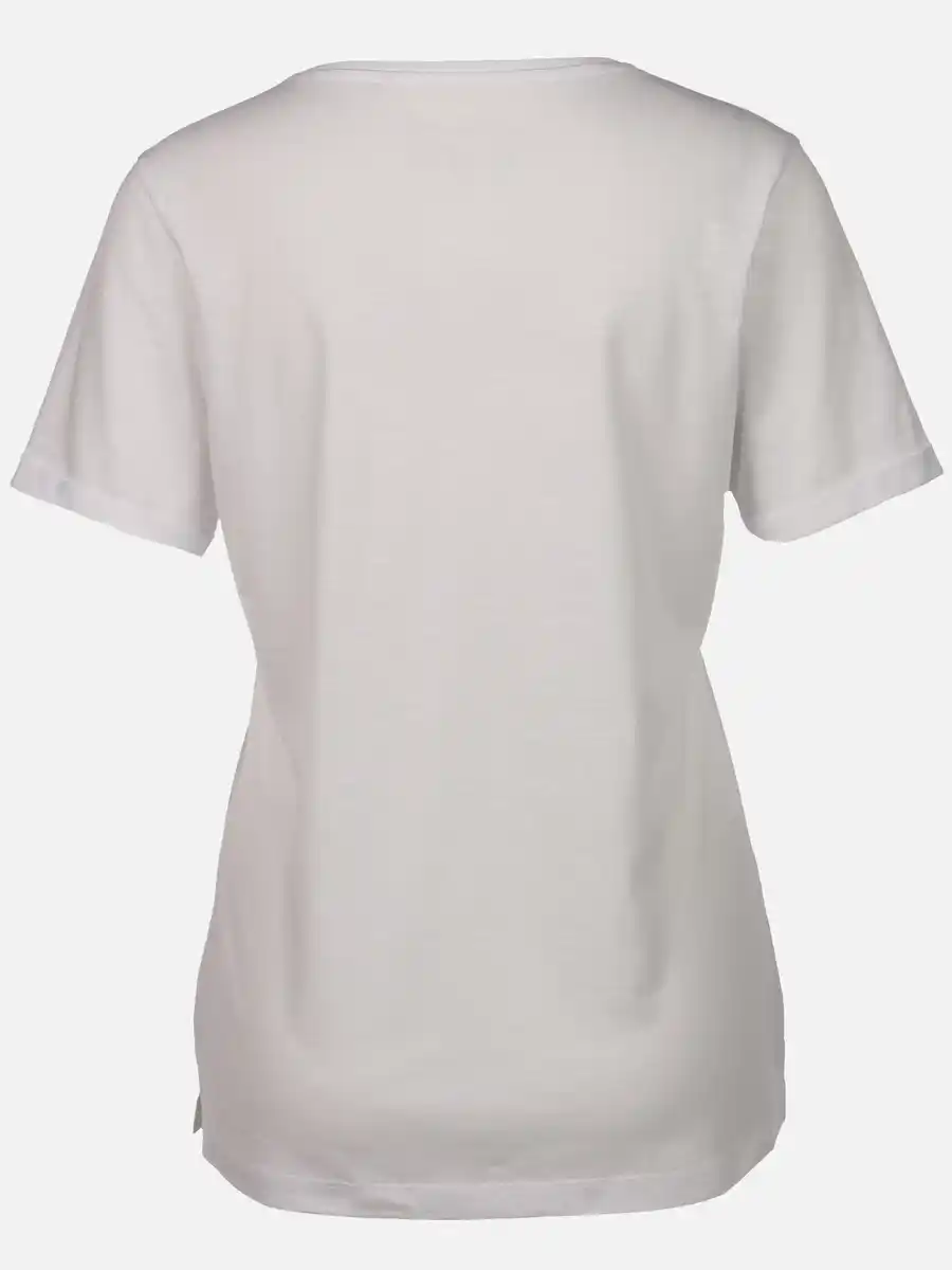 Bild 2 von Damen Shirt mit Print und Pailletten Weiß