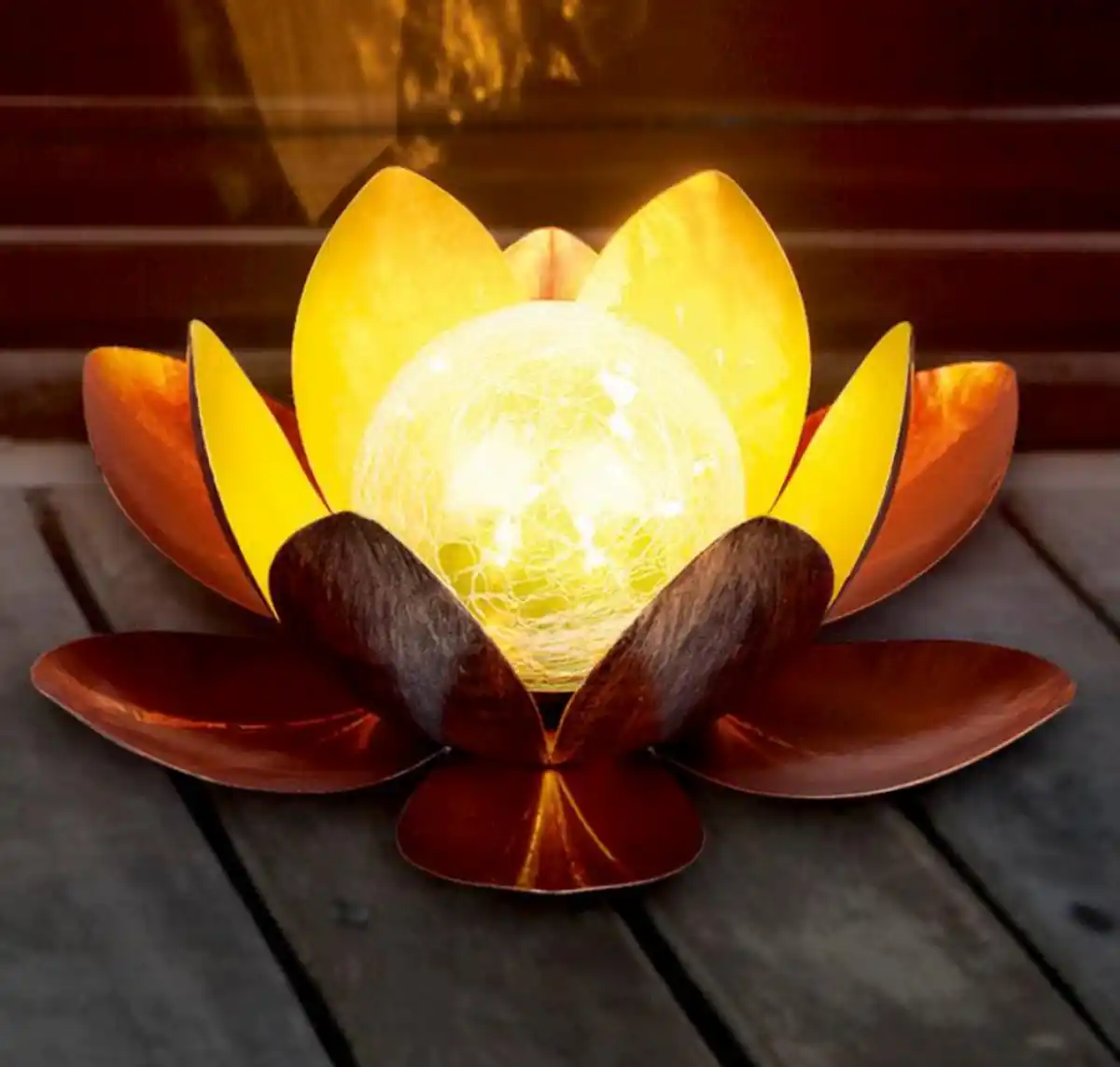 Bild 1 von LED-Solar-Leuchte »Lotusblume«