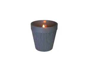 LED Kerze im Blumentopf