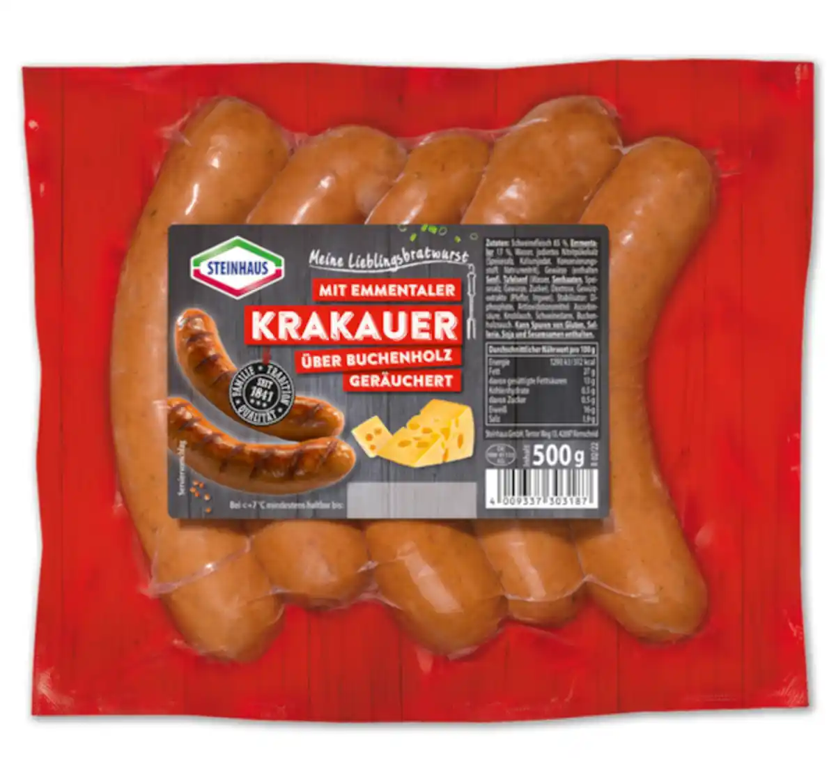 Bild 1 von STEINHAUS Krakauer mit Käse*