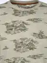 Bild 3 von Herren Shirt mit Streifen und Palmen Grün