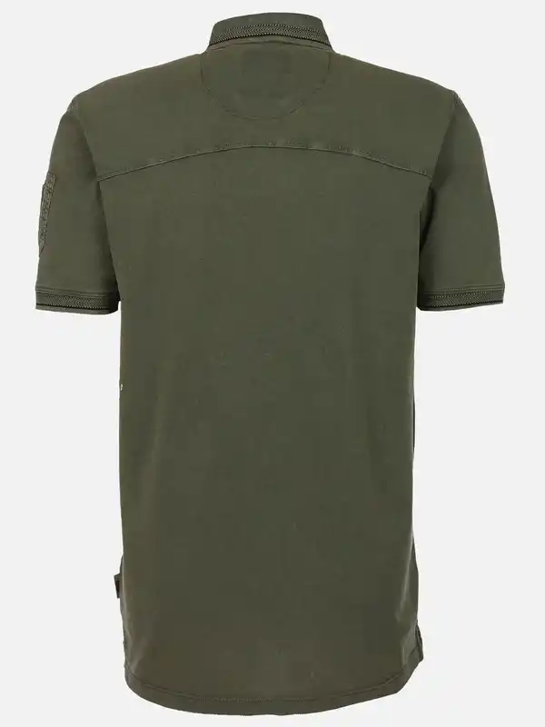 Bild 2 von Herren Poloshirt mit vielen Details Grün