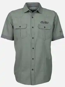 Herren Freizeithemd mit kurzen Ärmeln Blau