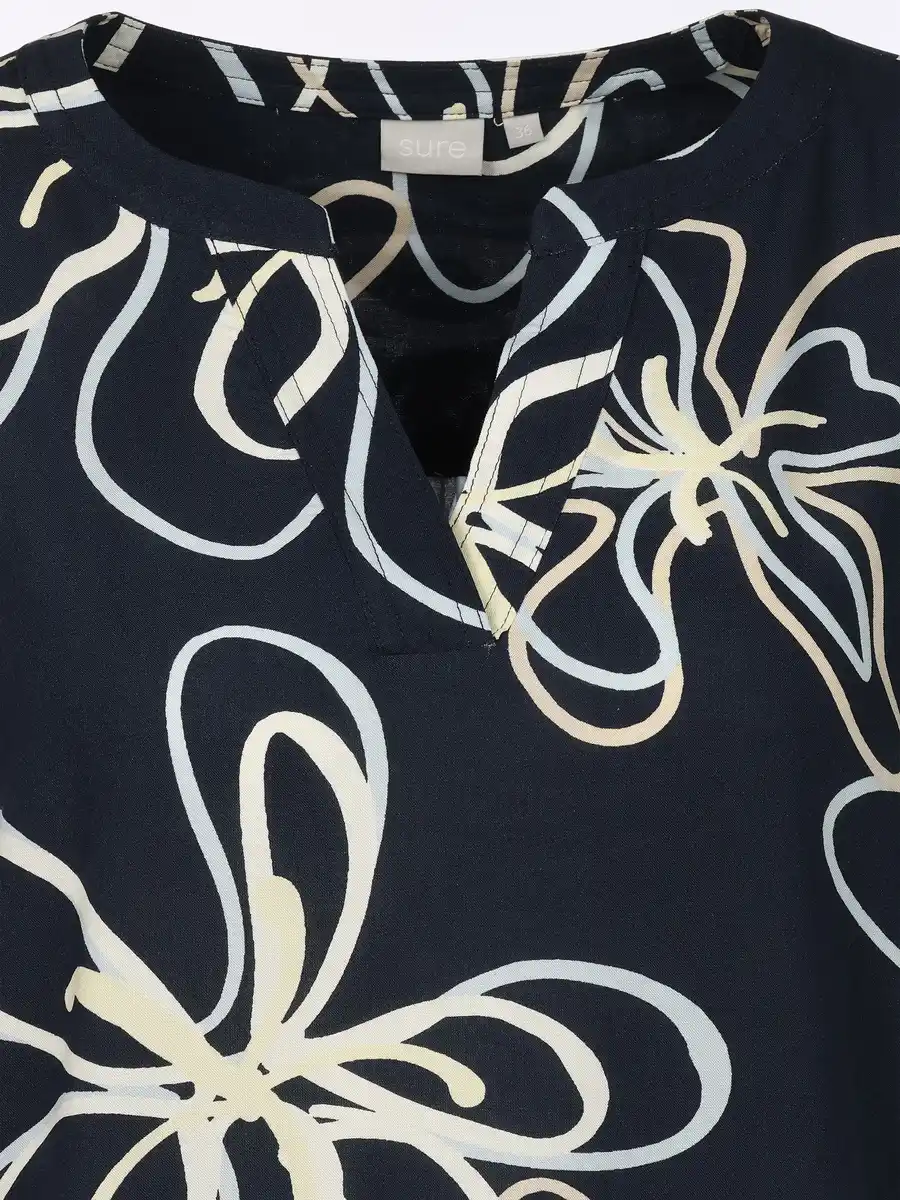 Bild 3 von Damen Schlupfbluse mit Alloverprint Marine