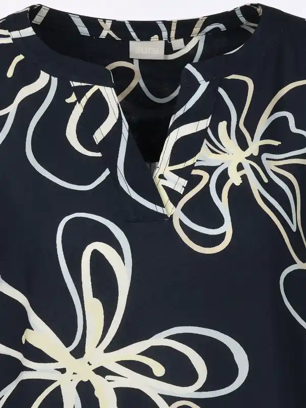 Bild 3 von Damen Schlupfbluse mit Alloverprint Marine