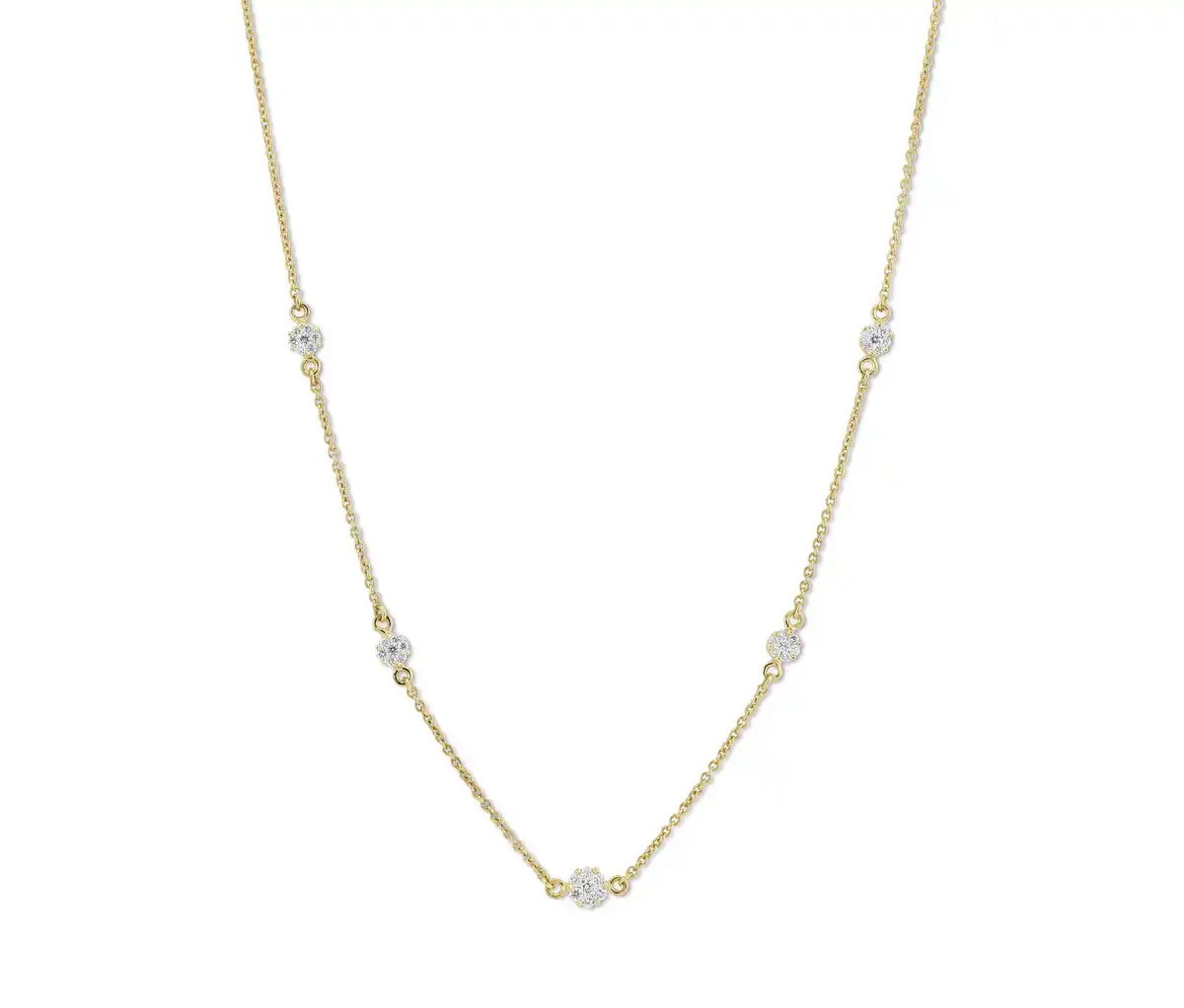 Bild 1 von 585 Gold Collier, 35 Diamanten